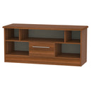 Sofia Ready Assembled 1 Drawer TV & Media Unit in Noche Walnut