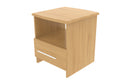 Sofia Ready Assembled Bottom Drawer Lamp Table in Modern Oak