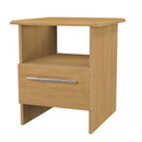 Sofia Ready Assembled Bottom Drawer Lamp Table in Modern Oak