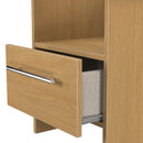 Sofia Ready Assembled Bottom Drawer Lamp Table in Modern Oak