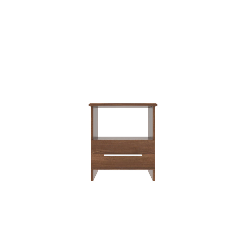 Sofia Ready Assembled Bottom Drawer Lamp Table in Noche Walnut