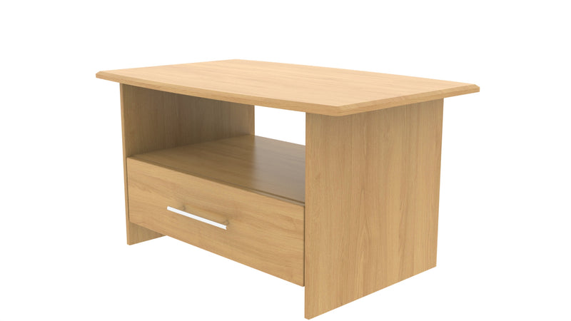 Sofia Ready Assembled Bottom Drawer Coffee Table in Modern Oak