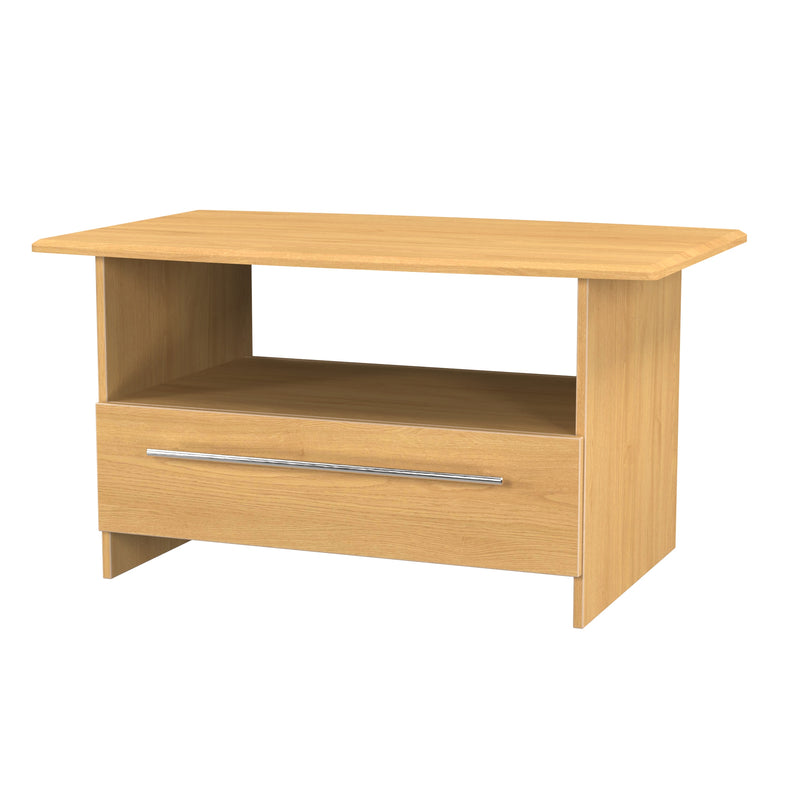 Sofia Ready Assembled Bottom Drawer Coffee Table in Modern Oak