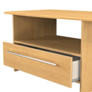 Sofia Ready Assembled Bottom Drawer Coffee Table in Modern Oak