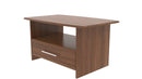 Sofia Ready Assembled Bottom Drawer Coffee Table in Noche Walnut