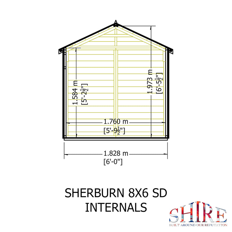 Sherburn 8 X 6 Shiplap Shed
