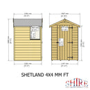 Shetland 4 X 4 Shiplap Apex