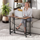 HOMCOM Folding Desk on Wheels, Writing Table for Home Office