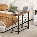 HOMCOM Folding Desk on Wheels, Writing Table for Home Office