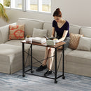 HOMCOM Folding Desk on Wheels, Writing Table for Home Office