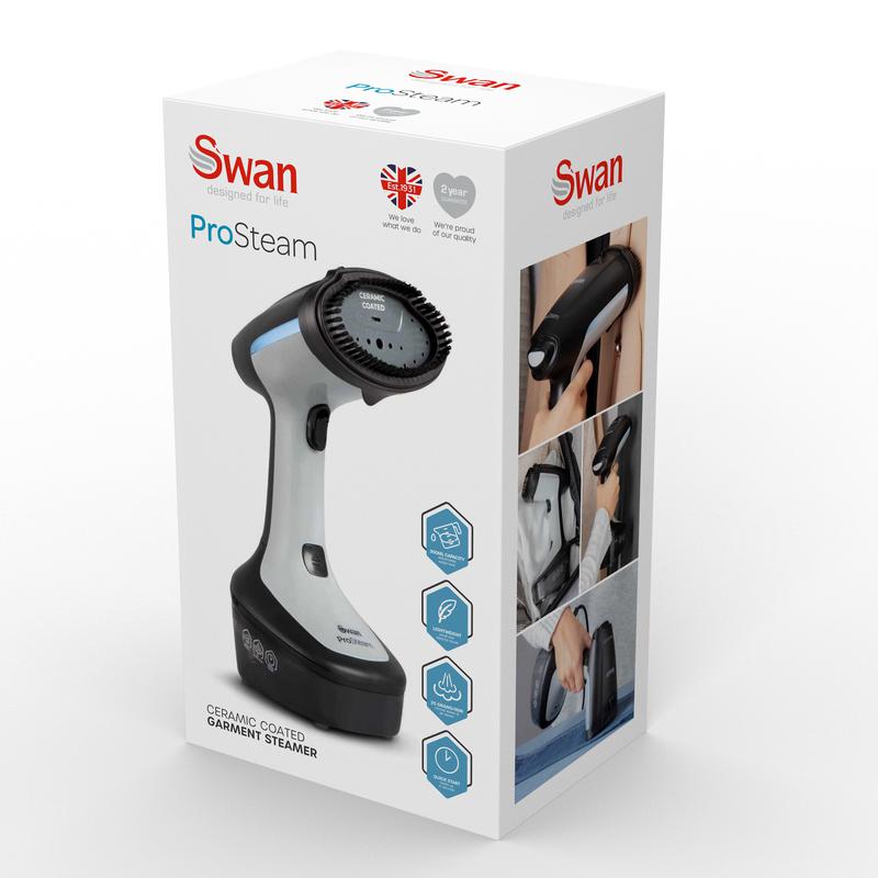 Swan Portable Garment Steamer - Grey