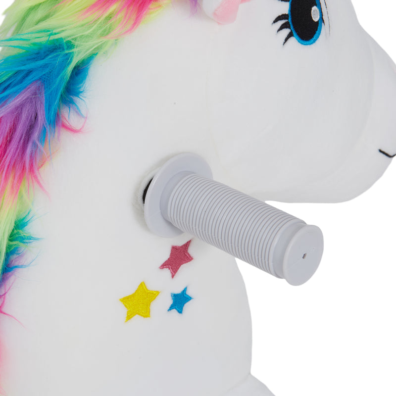 AIYAPLAY 6V Electric Ride on Unicorn with Music Forward