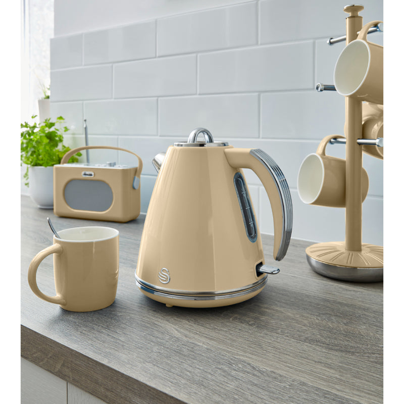 Swan Retro Jug Kettle 3KW 1.5L   - Cream