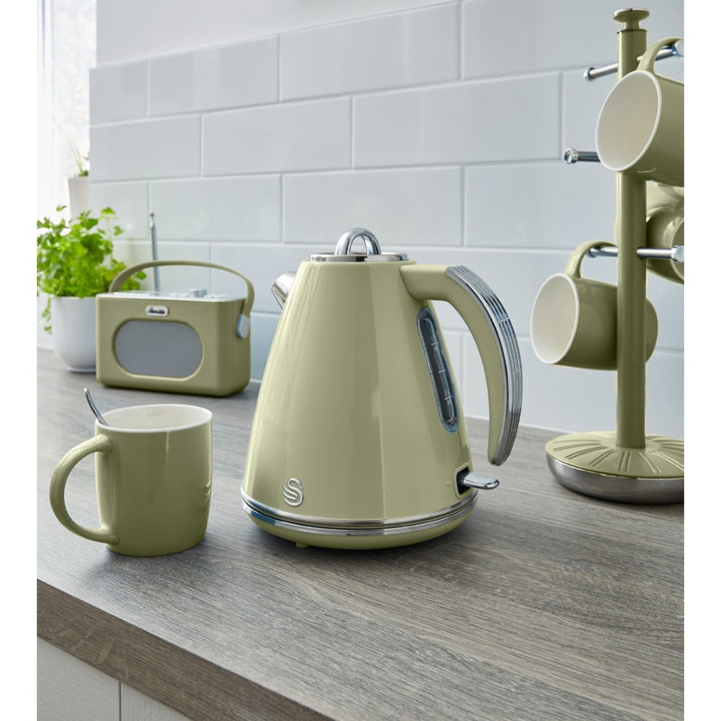 Swan Retro Jug Kettle 3KW 1.5L  - Green