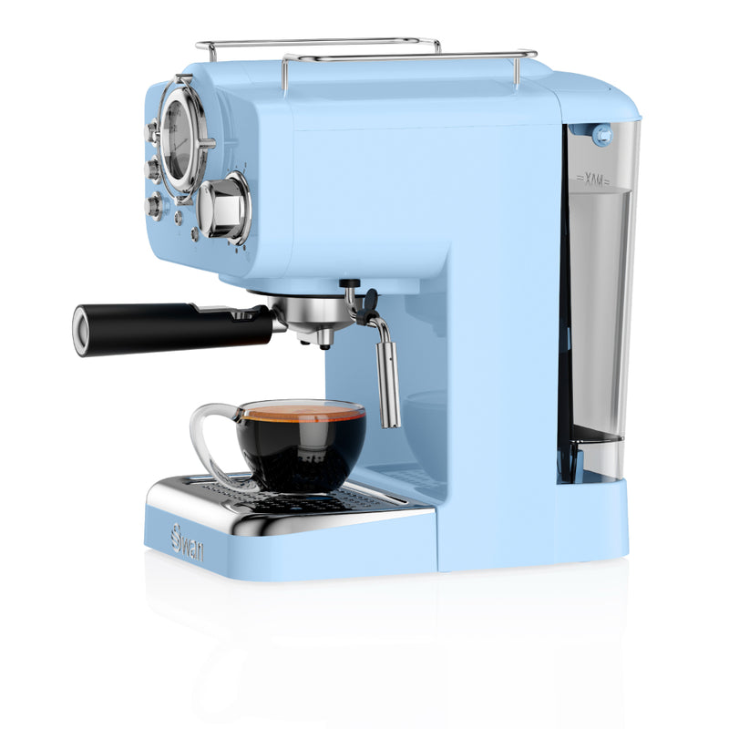Swan Pump Espresso Coffee Machine  - Blue