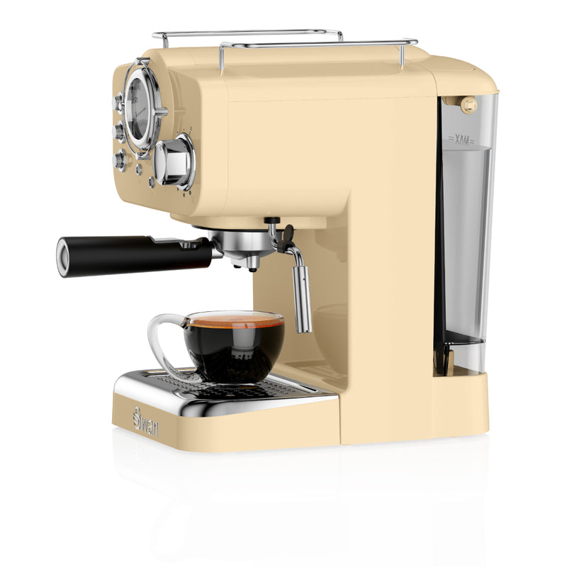 Swan Pump Espresso Coffee Machine  - Cream