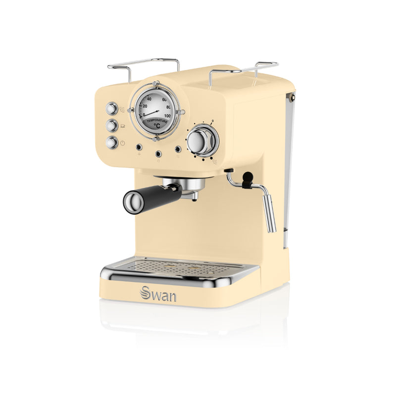 Swan Pump Espresso Coffee Machine  - Cream