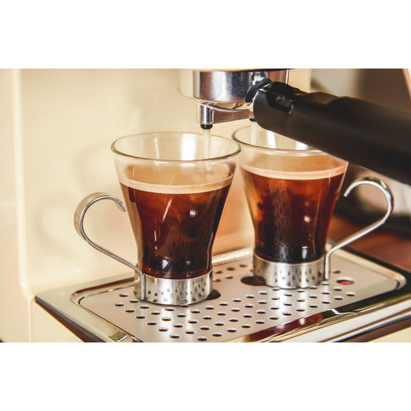 Swan Pump Espresso Coffee Machine  - Cream