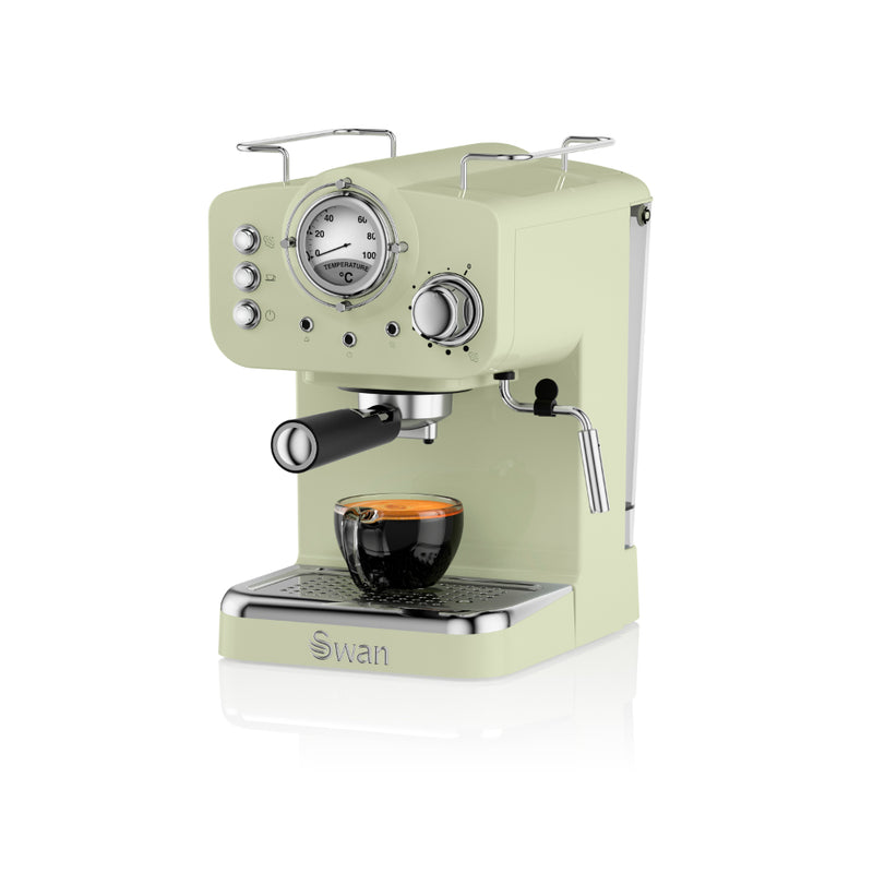 Swan Pump Espresso Coffee Machine  - Green