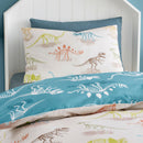Bedlam Skeleton Dino Duvet Cover Set in Natural