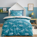Bedlam Skeleton Dino Duvet Cover Set in Natural