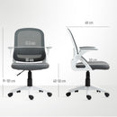 HOMCOM Ergonomic Swivel Computer Chair with Flip-up Armrests
