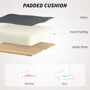 HOMCOM Ergonomic Swivel Computer Chair with Flip-up Armrests