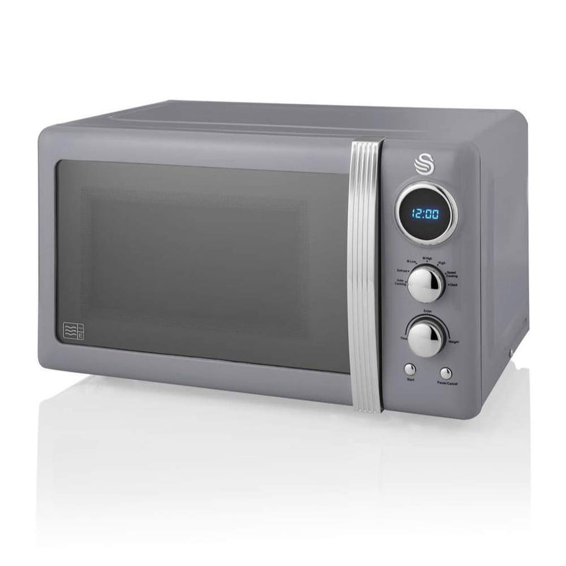 Swan Digital Microwave 800W  - Grey