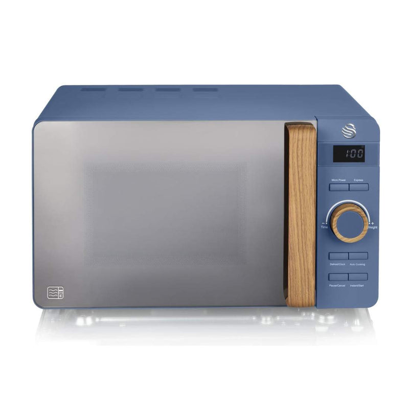 Swan Nordic Digital Microwave 20L  - Blue