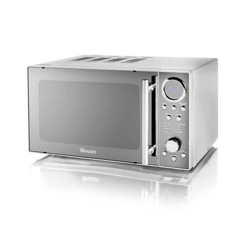Swan Digital Microwave 800W  - Silver