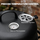 Outsunny 3-in-1 Vertical Charcoal Smoker With 2 Grill Grates, Thermometer