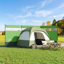 Outsunny Camping Windbreaks with Clear Windows, Army Green