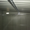 Outsunny Steel Garden Storage Shed w/ Sliding Doors Black