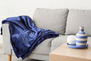 Snug Flannel Fleece Blanket Super Soft Throw in Navy