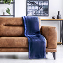 Snug Flannel Fleece Blanket ? Super Soft Throw in Navy