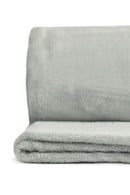 Snug Flannel Fleece Blanket Super Soft Throw in Silver