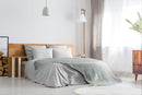 Snug Flannel Fleece Blanket Super Soft Throw in Silver
