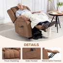 HOMCOM Power Lift Recliner Chair, Lift Chair For Elderly With Massage, Brown