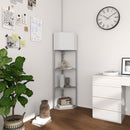 HOMCOM Corner Modern Floor Lamp With Shelves For Living Room, Bedroom