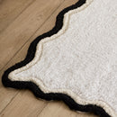 Fusion Scallop Bath Mat in Monochrome