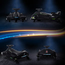 HOMCOM 12V Electric Go Kart for Kids with Music, LED Lights