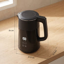 HOMCOM 1.7L Fast Boil 3000W Electric Kettle With LED Display, Black