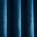 Fusion Strata Single Panel Eyelet Door Curtain in Teal