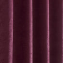 Fusion Strata Single Panel Eyelet Door Curtain in Wine
