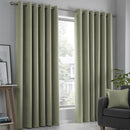 Fusion Strata Eyelet Curtains in Green