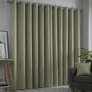 Fusion Strata Eyelet Curtains in Green