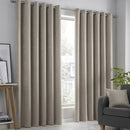 Fusion Strata Eyelet Curtains in Natural