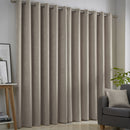 Fusion Strata Eyelet Curtains in Natural