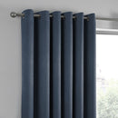 Fusion Strata Eyelet Curtains in Navy