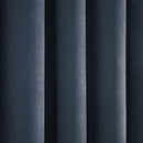 Fusion Strata Eyelet Curtains in Navy